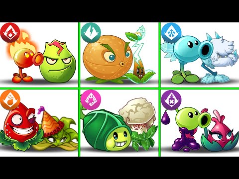 Random 6 Best Pair Plants - Who Will Win? - PvZ 2 Teams Plants