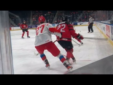 Highlights - Canada vs Russia 2022 WJC - Pre Competition