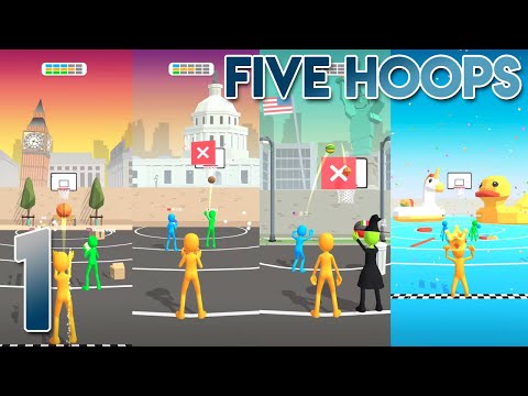 Five Hoops Level 1 to 50 - Gameplay Walkthrough Part 1 - YouTube