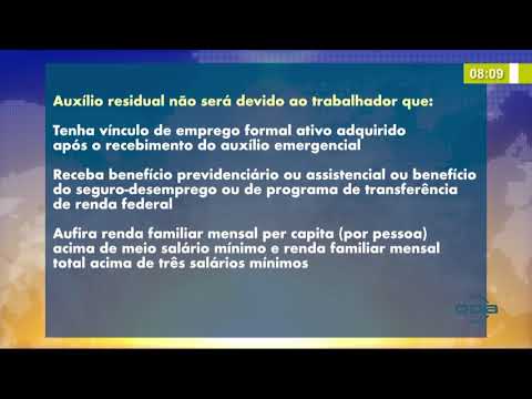 Tem iniÌcio o pagamento do AuxiÌlio Emergencial de R$ 300,00 18 09 2020