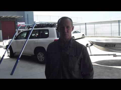 Folding Boat Trailer and Sidewinder Boat Loader by BoatHoist International