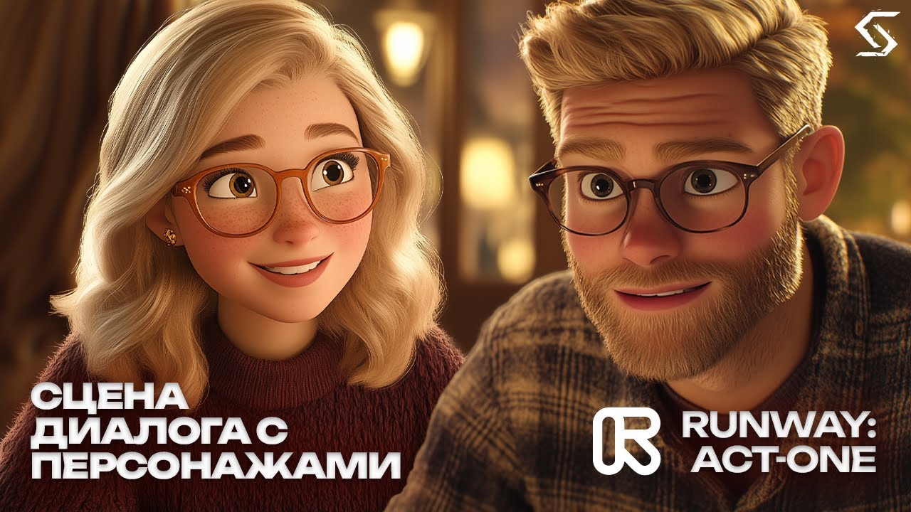 "ИДЕЯ ОСТАНЕТСЯ ТВОЕЙ" сцена диалога с персонажами от команды SYNTX AI | RunWay: Act-One