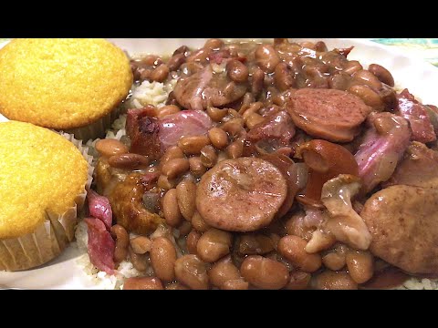 Pinto Beans With Sausage & Smoked Hamhocks