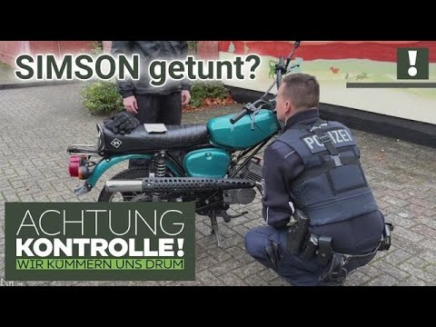 SIMSON aufgetunt und LUFTFILTER manipuliert? 🔧 Mofakontrolle vor SCHULE! | Achtung Kontrolle