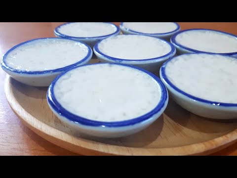Thai Dessert : Thai Steamed Coconut Milk Pudding Recipe :: Soft and Smooth in Every Bite!