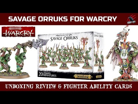 WARCRY SAVAGE ORRUKS UNBOXING REVIEW BONESPLITTERZ - Good for Warcry? One Of My Favourite Unboxings!