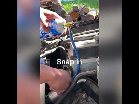 How to ADD FREON on your CAR #freon  #shorts