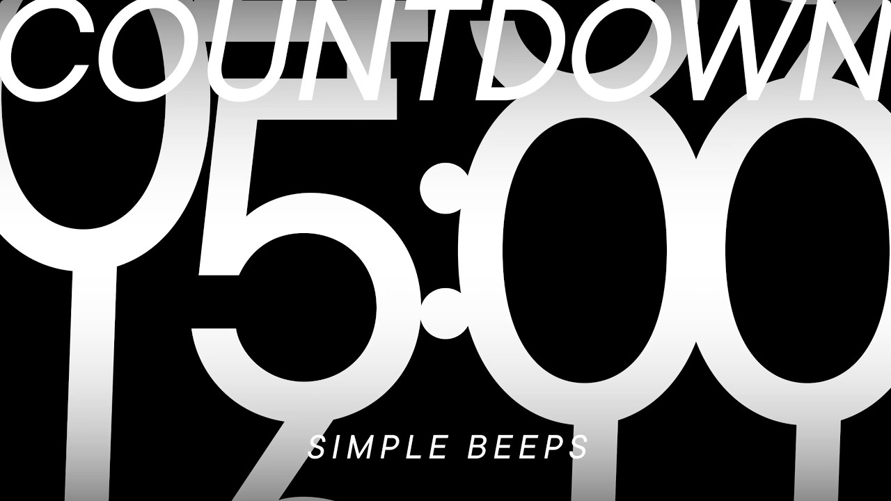 5 Minute Timer : Spin Wheel Countdown with Simple Beeps