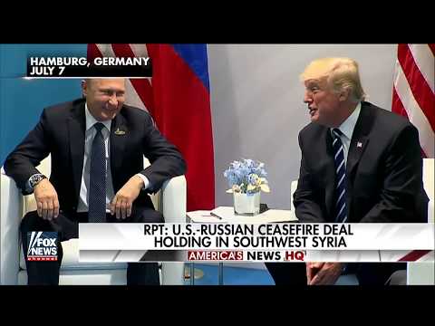 G20 Putin Trump Cease fire southwest Syria Golan Heights Israel Netanyahu Welcomes July 10 2017 Video