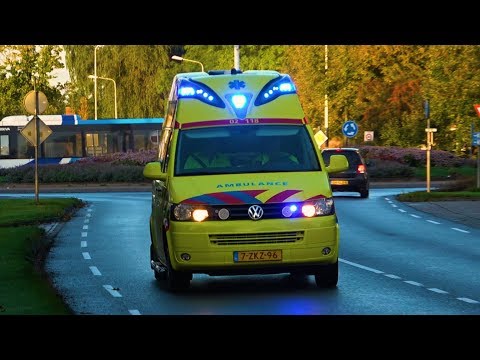 A1, Silverline Ambulance 02-118 Dokkum naar ongeval Dongeradyk Dokkum