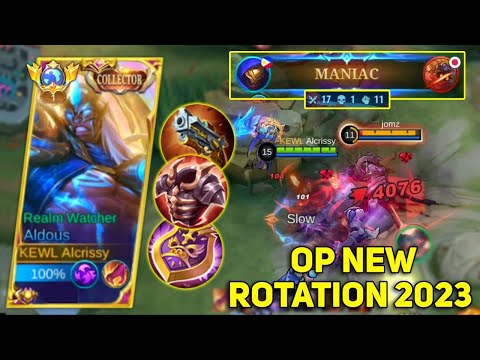 ALDOUS NEW OP ROTATION THIS SEASON! TRY THIS TO RANK UP FAST! ALDOUS BEST BUILD 2023 - MLBB