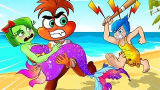 Inside Out 2 : Disgust Become a Mermaid and Touching Love Story !! All Clips From The Movie (2024)