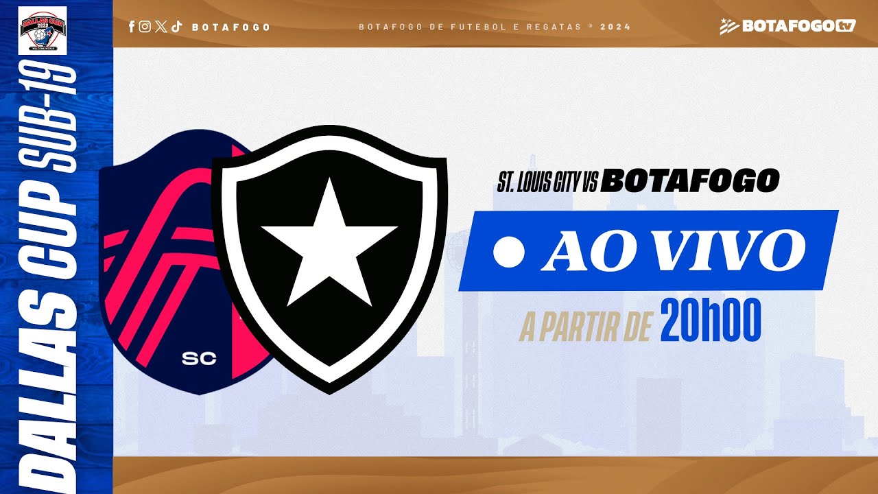 AO VIVO | Botafogo enfrenta o St. Louis City pela Dallas Cup Sub-19