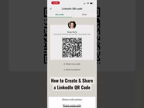How to create and share a QR code for your LinkedIn profile