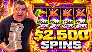 $2,500 Max Bet Bonuses & Jackpots On High Limit Slot Machines