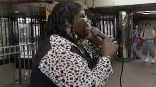 THRILLING &amp; BREATHTAKING ALICE RIDLEY AT NY SUBWAY 1-Midnight train to Georgia.avi