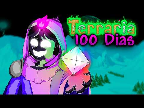 I spent 100 DAYS as a WIZARD in TERRARIA