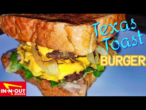 How To Make A Homemade IN-N-OUT Animal Style Texas Toast Cheeseburger, Quick & Easy Recipe