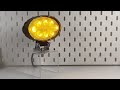 Pracovné LED svetlo - 12/24V bielo-oranžové / 8x3W + 8x1W / ECER10 (140x86x55mm) - Video Youtube