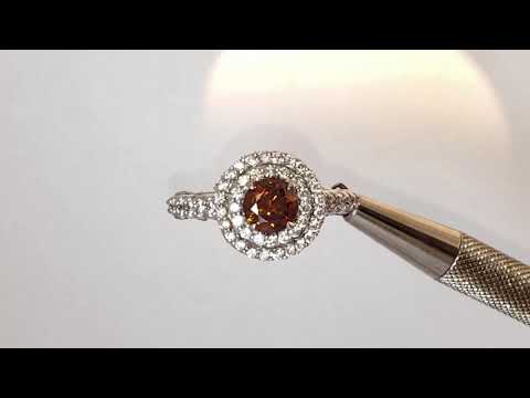 2.19ctw Fancy Orange Diamond Engagement Ring GIA Certefied 🍊