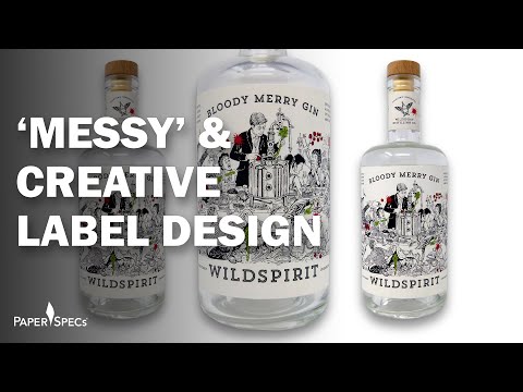 Creative Label Design – Paper Inspiration #453 –  Bloody Merry Gin