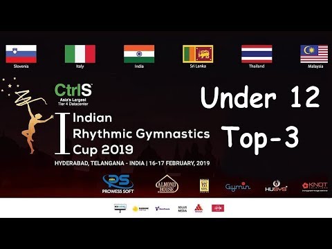 1st Indian Rhythmic Cup Hyderabad 2019 - Under 12 Top 3