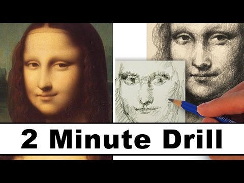 How to Draw the Mona Lisa in 2 Minutes