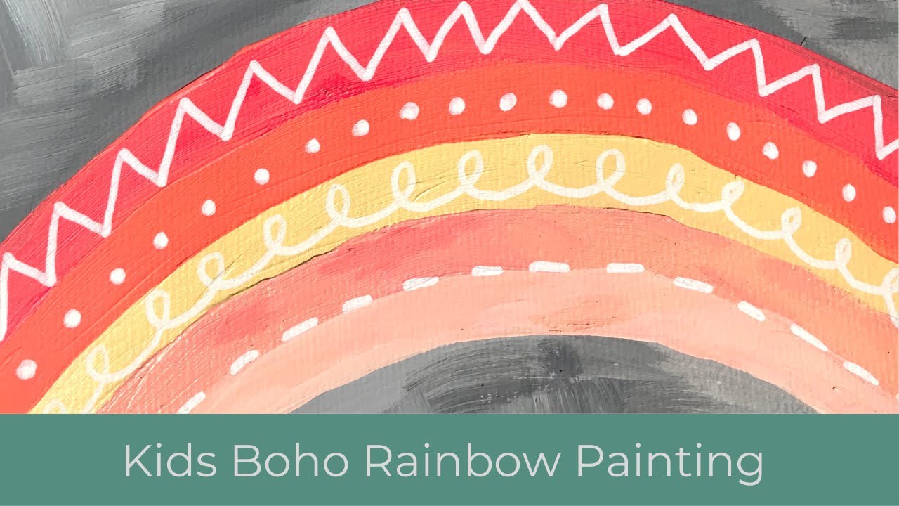 Easy Kids Rainbow Painting Tutorial
