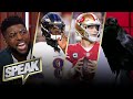 Is the MVP Lamar Jackson's to lose, Brock Purdy a concern for 49ers? | NFL | SPEAK