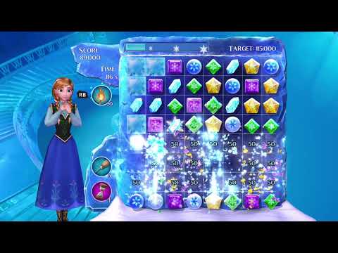 Frozen Free Fall: Snowball Fight Level 157 Walkthrough, No Power Ups