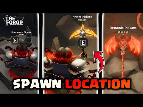 Every Secret Pickaxe Spawn Location Showcase in Roblox The Forge (Complete Guide)