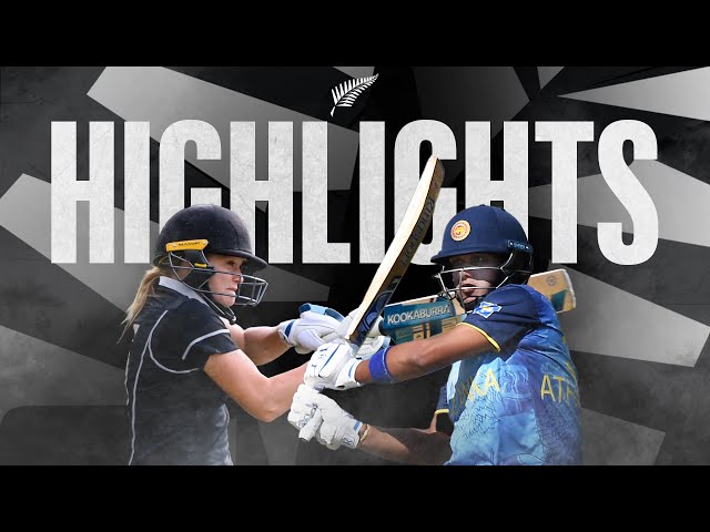Athapaththu And McLeod Star With Bat | Highlights | New Zealand Women v Sri Lanka | 1st T20