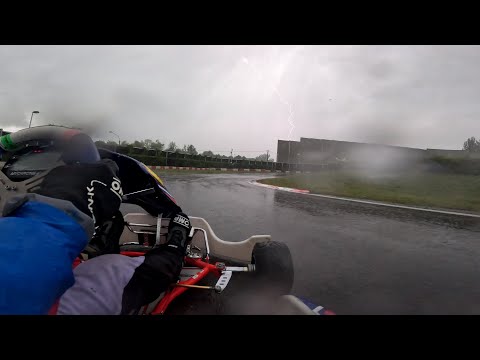 Felipe Nardo - Rotax 125 - Steel Ring - Polish Rotax Open - Highlights - Wet races