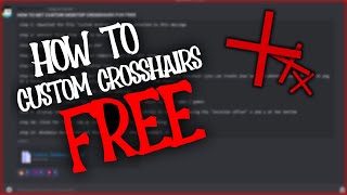HOW TO GET CUSTOM CROSSHAIR / CROSSHAIR X FOR FREE IN 2024
