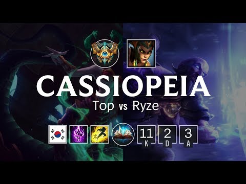 Cassiopeia Top vs Ryze - KR Challenger Patch 8.8