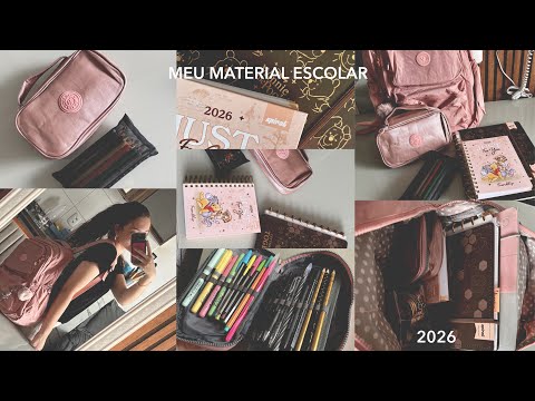 MEU MATERIAL ESCOLAR 2026 ✏️ 📚 ✨