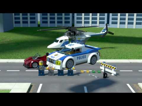 Vidéo LEGO City 60138 : La course-poursuite en hélicoptère