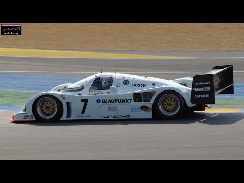 1989 Porsche 962C Pure Twin Turbo Flat 6 Sound ! Le Mans Classic 2023