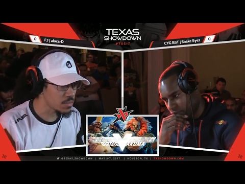 SFV TOP 8 TEXAS SHOWDOWN 2017 (F3 ALUCARD) vs (CYG BST SNAKE EYEZ)