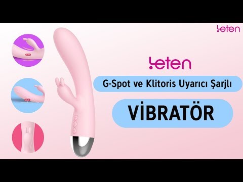 Leten Yüksek Kalite Silikon G-Spot ve Klitoris Uyarıcı Şarjlı Vibratör
