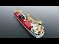 DJi Mini 2 drone 4k - FWN Atlantide Cargo Ship arrives on The River Tyne