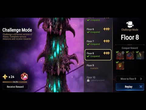 Epic Seven - Abyss Challenge Mode Floor 8 - Kise, Sea Side Bellona, Adventurer Ras & Diene