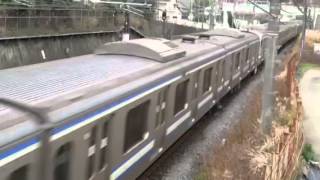 横須賀線E217系パンタ故障救援列車 30両編成