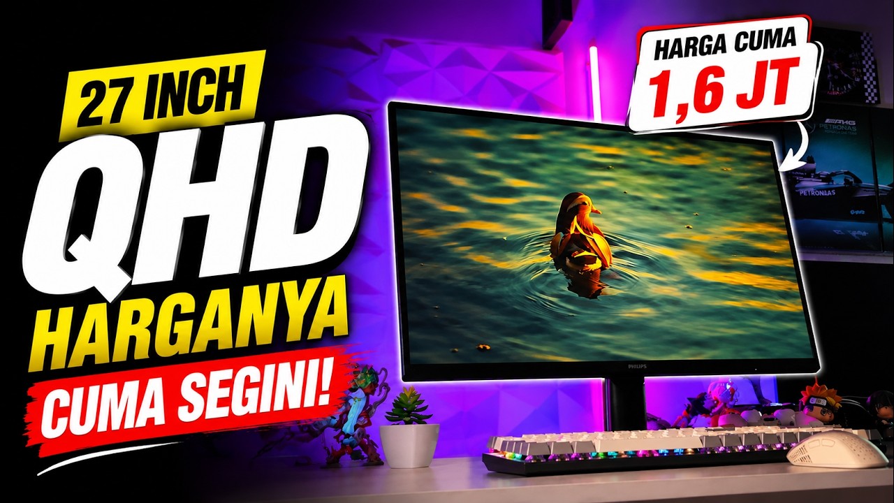 MANTAP!! Monitor QHD 27 Inci Cuma Rp1,65 Juta?! Worth It Gak Sih...