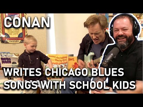 Conan Writes Chicago Blues Songs With School Kids REACTION | OFFICE BLOKES REACT!!