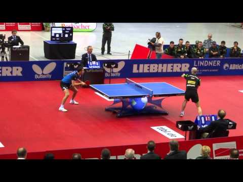 Tischtennis Finale Bremen - Ochsenhausen - Cioti VS Apolonia Satz 3