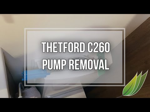 Thetford C260 toilet flush pump removal and fix