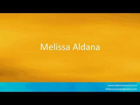 How to pronounce the word(s) "Melissa Aldana".