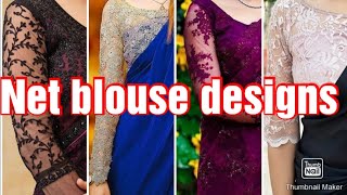 Beautyfull Net Blouse Designs /Full sleeves Net Blouse Designs /Net saree Blouse Designs 2020