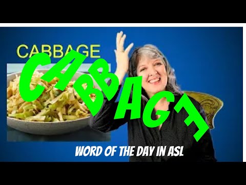 How to Sign Cabbage in Auslan
